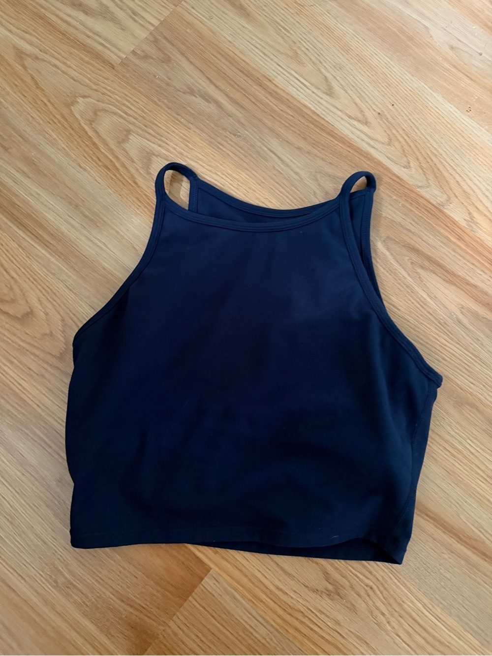 P'tula Navy Brami Crop Tank